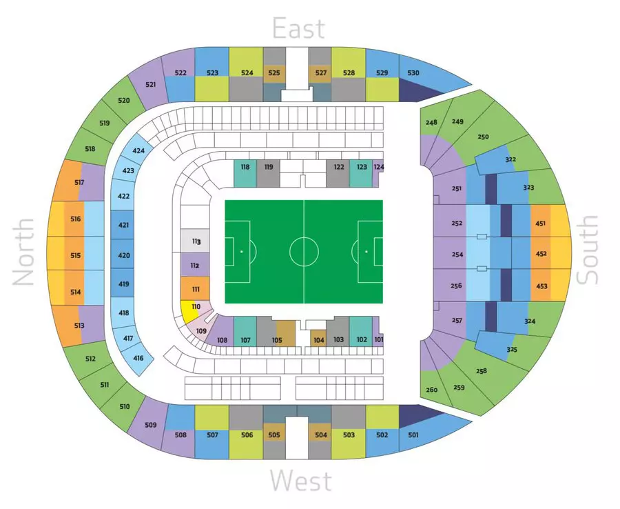 Tottenham hotspurt stadion map