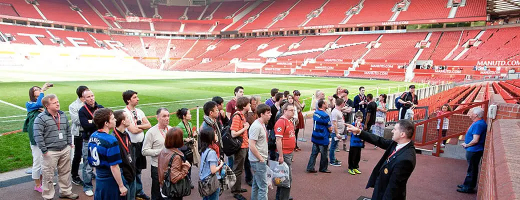 Visite du stade Old Trafford voyage foot Manchester United
