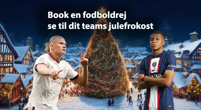 Book en fodboldrejse til dit teams julefrokost