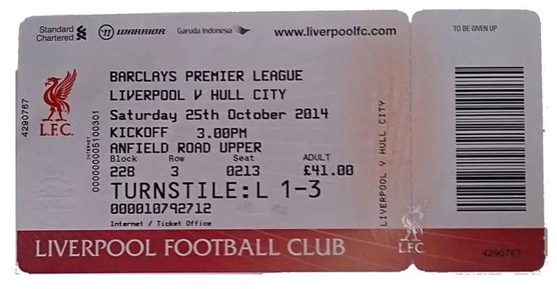 Fodboldbillet FC Liverpool