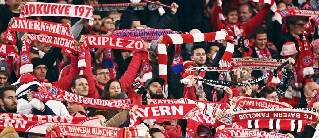 Football break fans at Bayern Munich