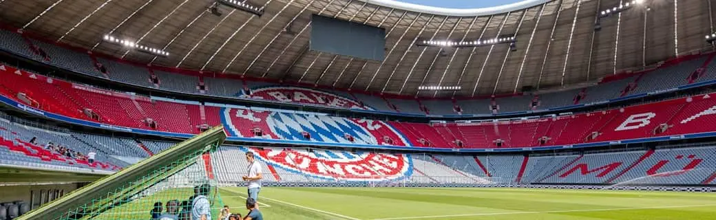 Stadiontour tijdens voetbalreis Allianz Arena
