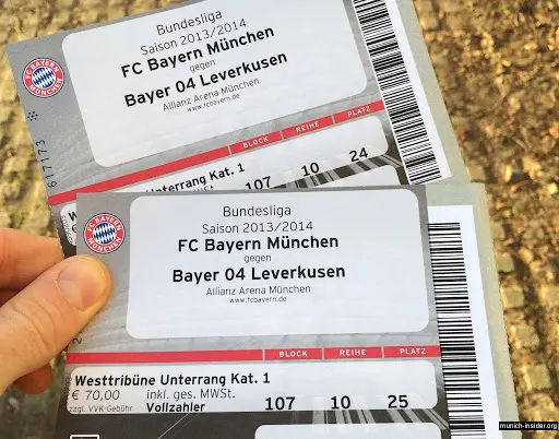 Fodbold billet Bayern Munchen
