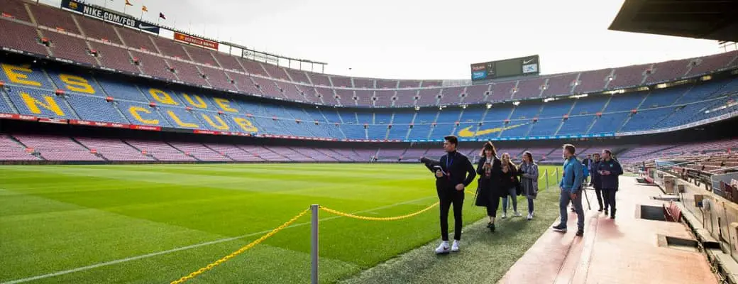Stadiontoer tijdens je voetbalreis naar FC Barcelon