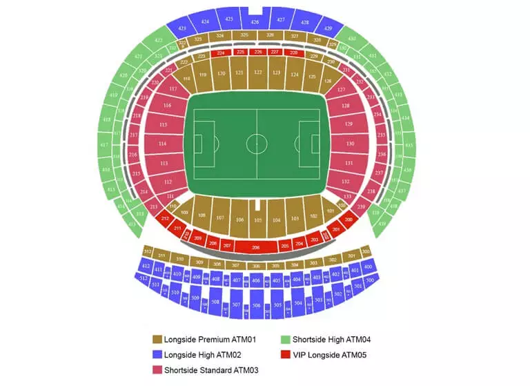 atletico madrid plattegrond