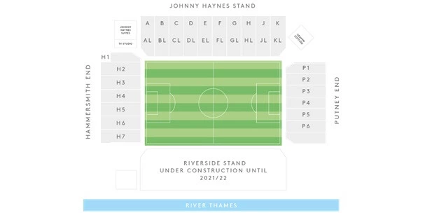 plattegrond craven cottage