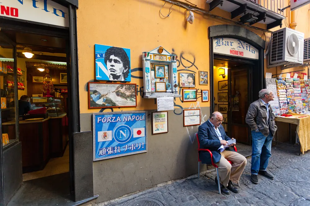 Naples,,Italy,-,October,10,,2013:,Altar,Of,Maradona,Outside Naples,,Italy,-,October,10,,2013:,Altar,Of,Maradona,Outside