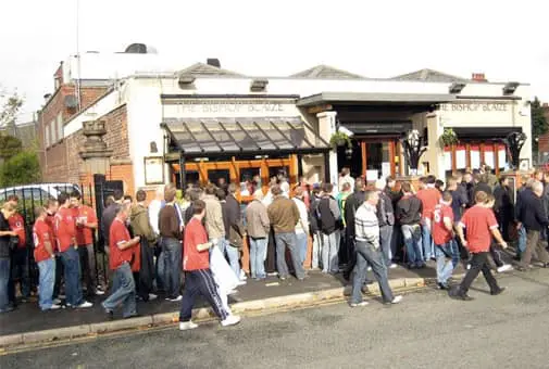 Bishop Blaize pub Manchester United