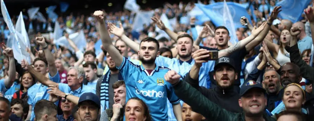 Voetbalreis fans Manchester city