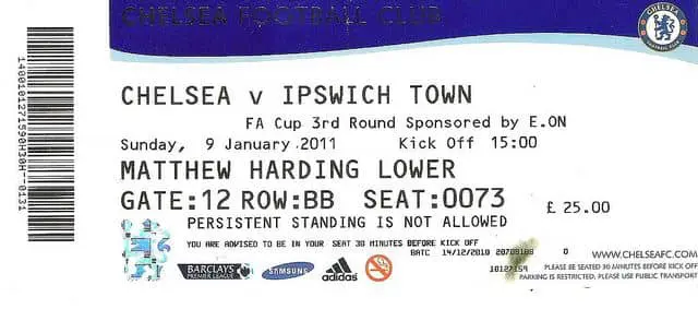 Voetbalticket Chelsea