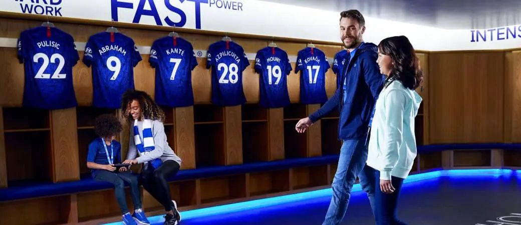 Stadiontour Chelsea tijdens voetbalreis