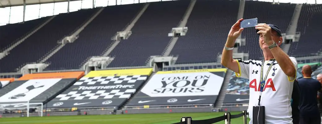 Stadiontour tijdens voetbalreis Tottenham Hotspur