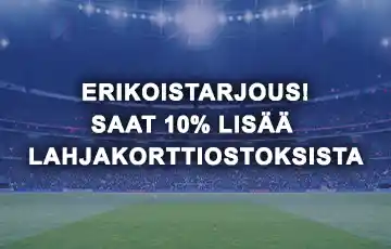Erityisellä Lahjakorttibonuksella!